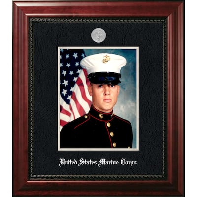 Patriot Frames Marine 8x10 Portrait Executive Frame with Silver Medallion