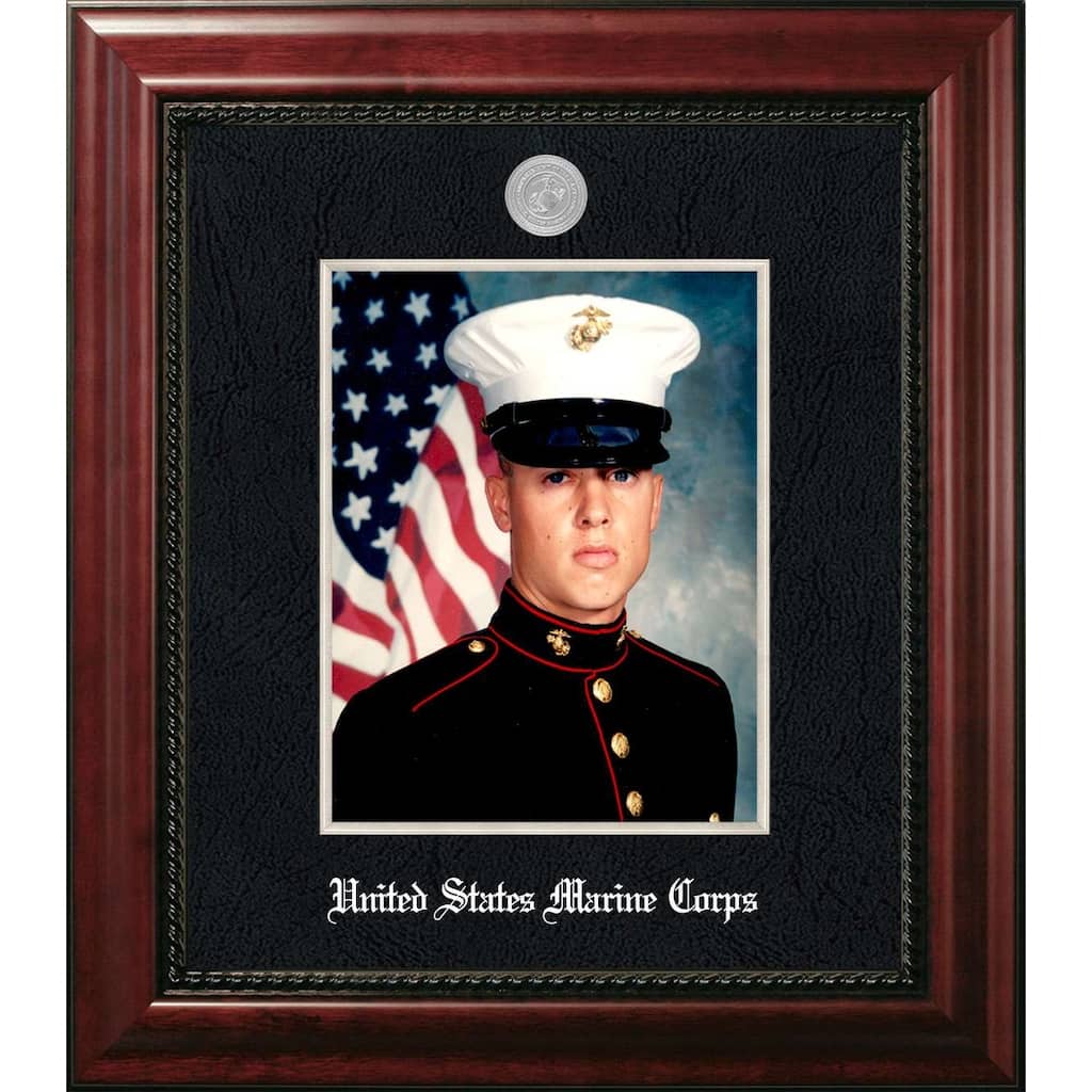 Patriot Frames Marine 8x10 Portrait Executive Frame with Silver Medallion