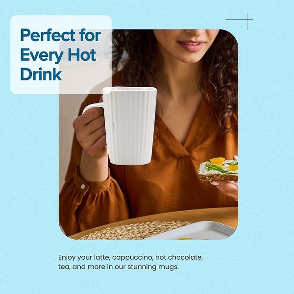 American Atelier 14 oz Coffee Mug and Spoon in Handle Set of 4 - Bed Bath &  Beyond - 38192508