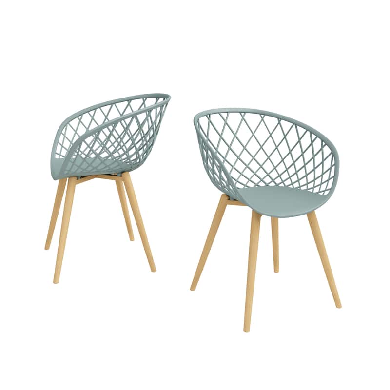 Jamesdar Kurv Mid-Century Modern Lightweight Mini Chair (Set of 2)