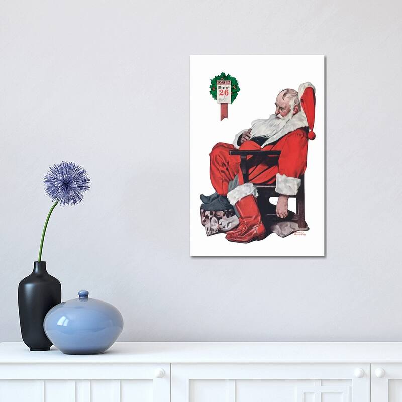 iCanvas "The Day after Christmas" by Norman Rockwell Canvas Print - 18x12x1.5