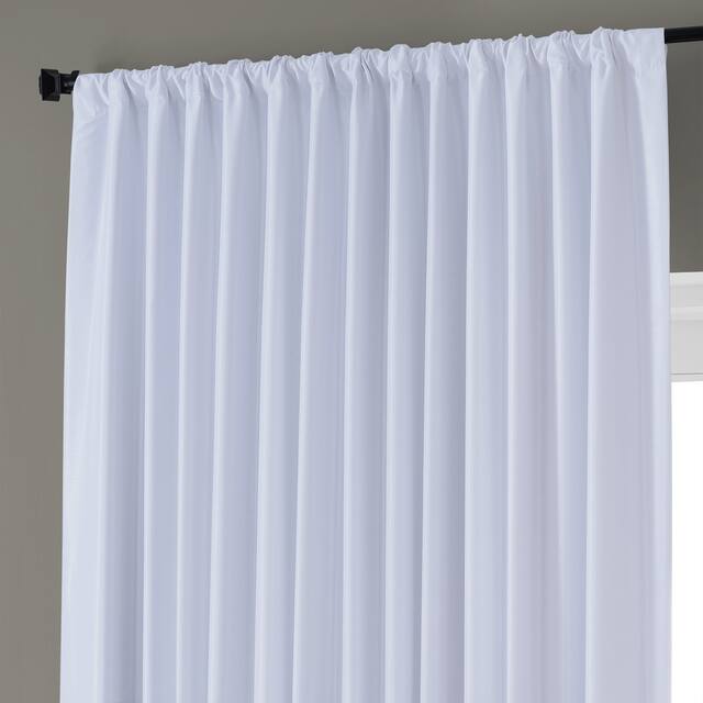 Exclusive Fabrics Blackout Extrawide Faux Dupioni Curtain (1 Panel)