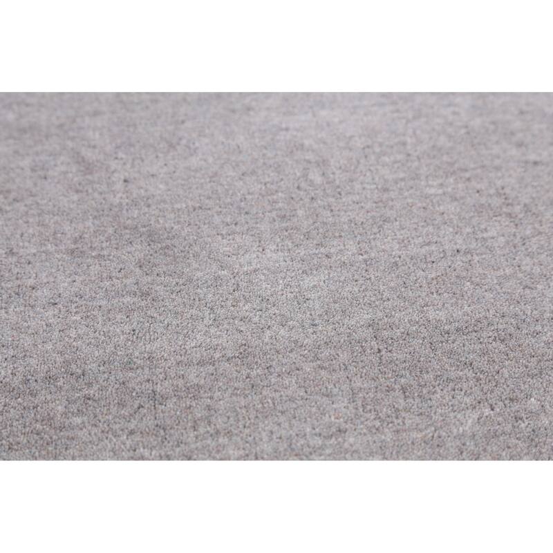 Hand Knotted Oriental 100% Wool Carpet Tribal Tribal Greys & Charcoal Gabbeh Area Rug - 8' 2'' X 5' 2''