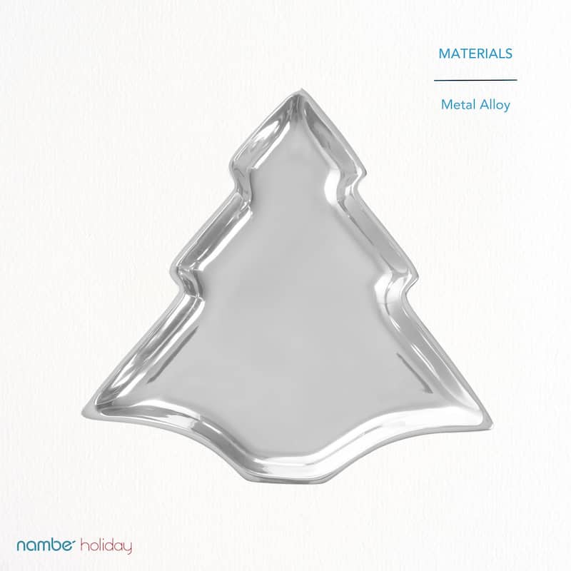 Nambe Christmas Tree Candy Dish - 9 inch