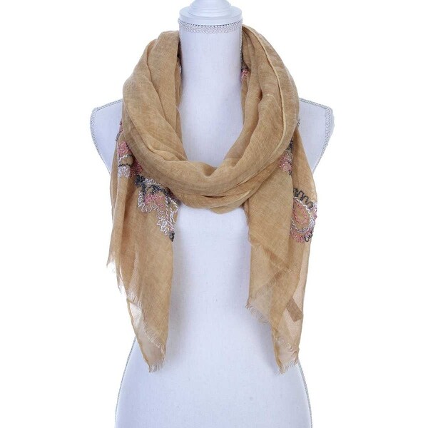 mustard and burgundy scarf