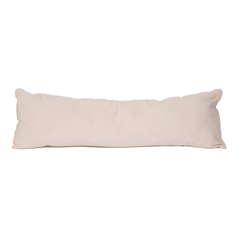 Acapulco Outdoor Patio Pillow Cotton Hammock Cushion - 10 x 30 Inches - Half White