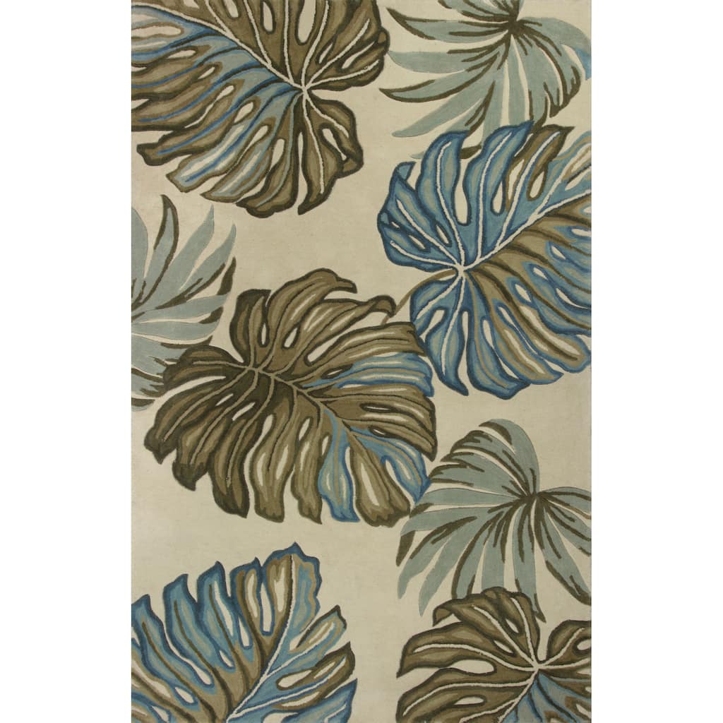 Domani Classics Ivory Tropics Hand-Tufted Wool Rug