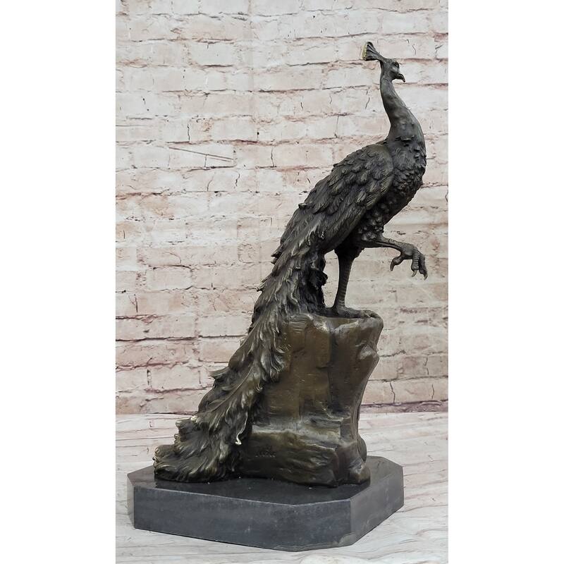 Hand Made Original Milo Pea Bronze Sculpture Bird Statue Figurine Figure