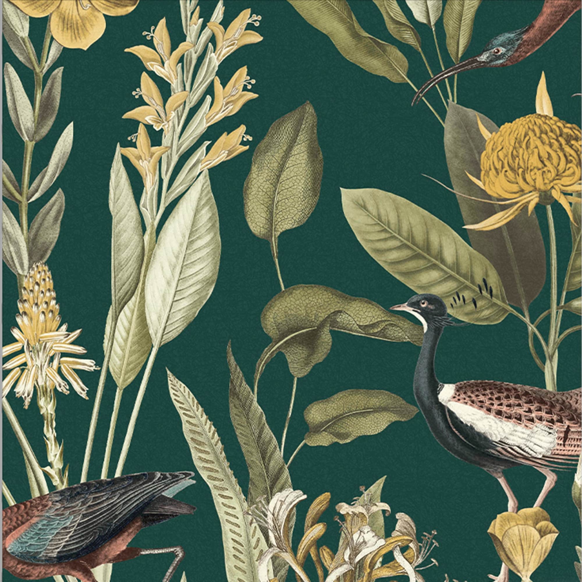 Glasshouse Green Wallpaper