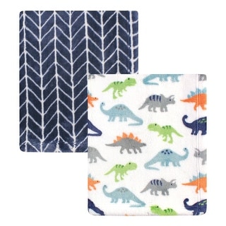 Hudson Baby Infant Boy Cozy Plush Luxury Blankets 2pk, Dinosaurs, One Size - Dinosaurs - One Size