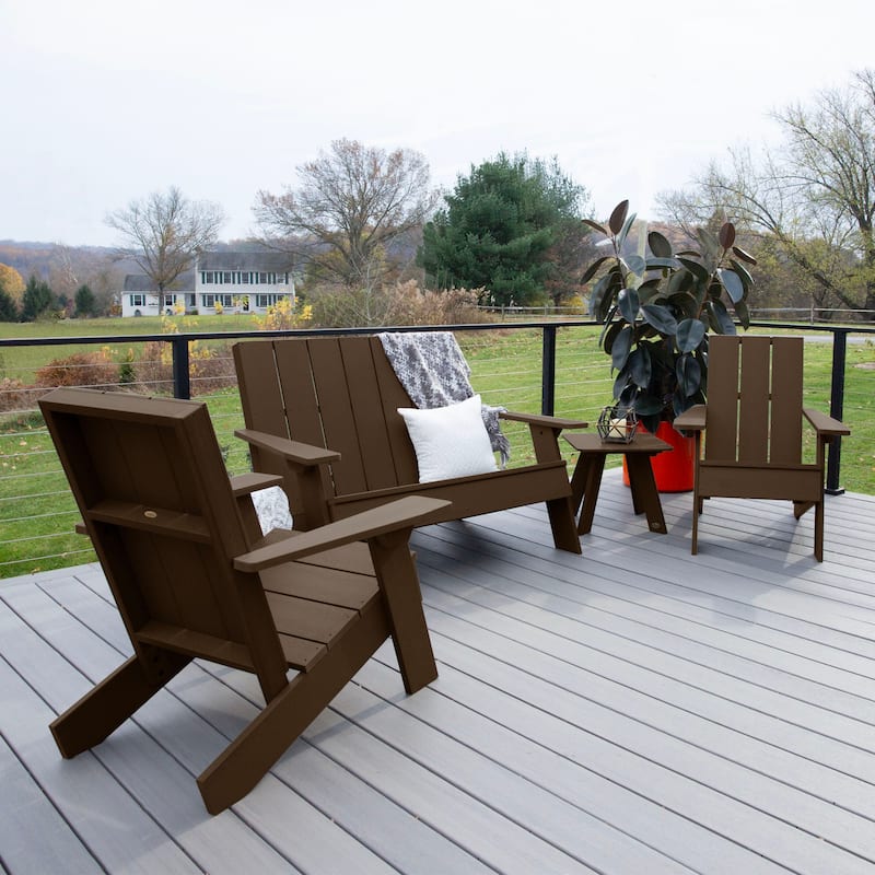 Italica Modern 4-piece Adirondack Patio Set