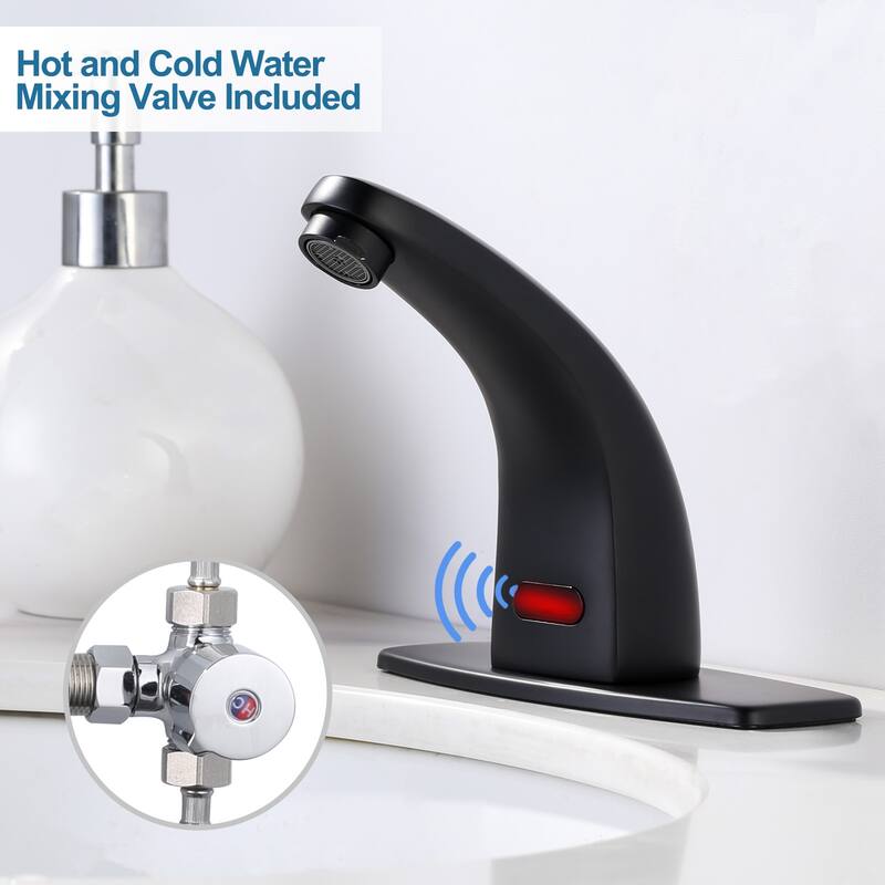 WOWOW Single Hole Touchless Bathroom Faucet