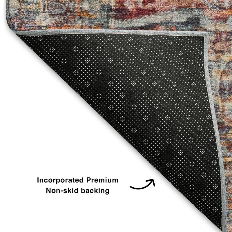 Premium Washable Super Soft Vintage Traditional Mayfield Rug