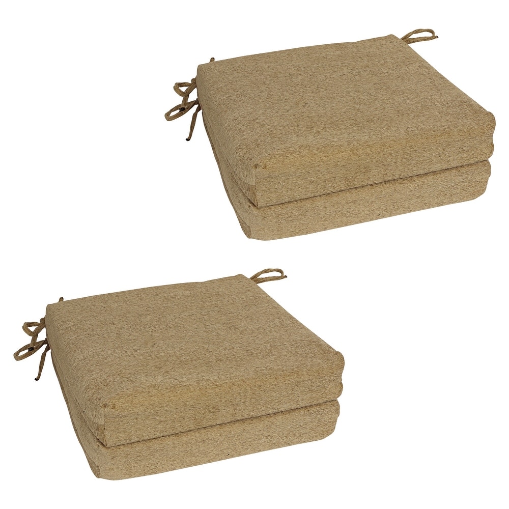 20-inch by 19-inch Jacquard Chenille Chair Cushion - 20 x 19