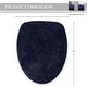 preview thumbnail 144 of 189, Home Weavers Waterford Collection Cotton Toilet Lid Rug | Elastic Fit | Fit Most Standard Toilet Lid | 18"x18"