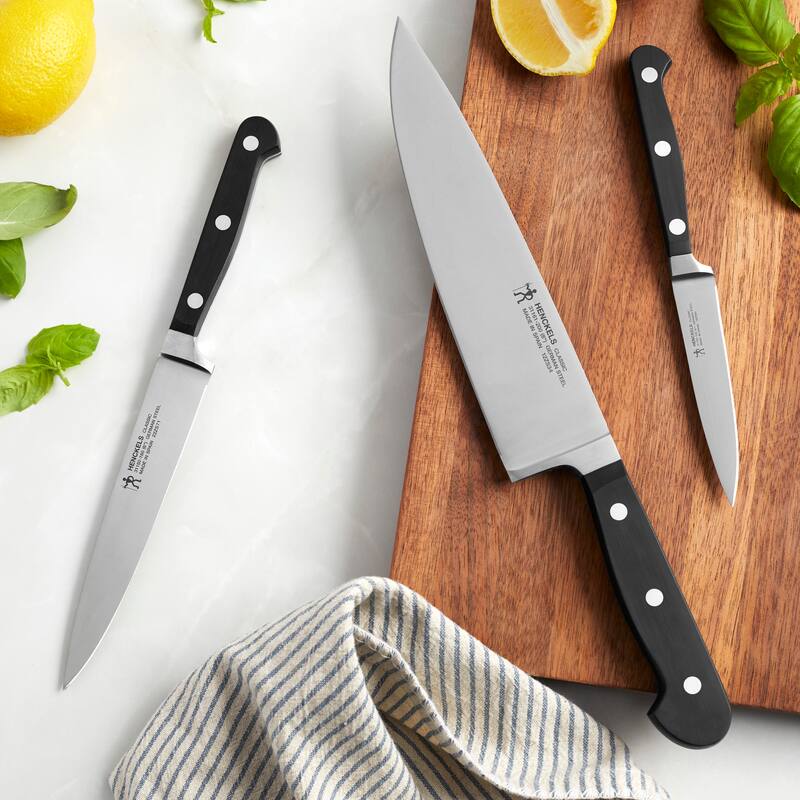 Henckels CLASSIC 3-pc Starter Knife Set - Black/Stainless Steel