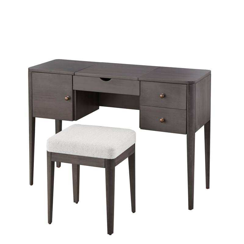 Lifestorey Parc Vanity Desk and Stool Set