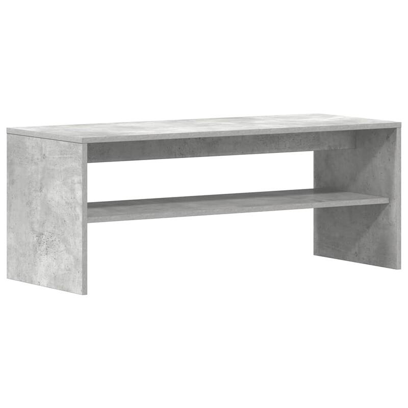 vidaXL TV Cabinet Concrete grey Engineered wood Standard TV Cabinet - 15.7 x 39.4 x 15.7 in