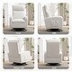 preview thumbnail 51 of 84, HOMYKA Swivel Glider Rocker Accent Chair for Nursery with Side Pocket