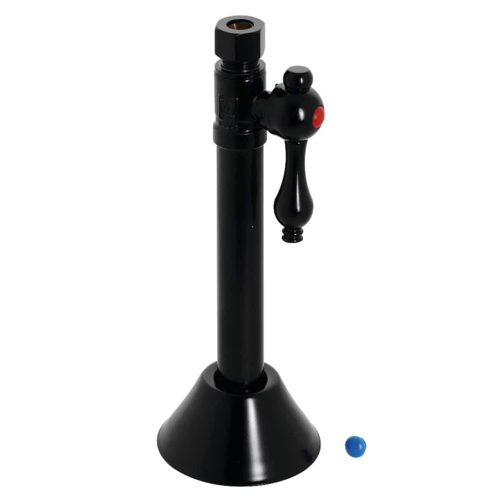 Kingston Brass Vintage 1/2-Inch Sweat x 3/8-Inch O.D. Comp Straight Shut-Off Valve with 5-Inch Extension