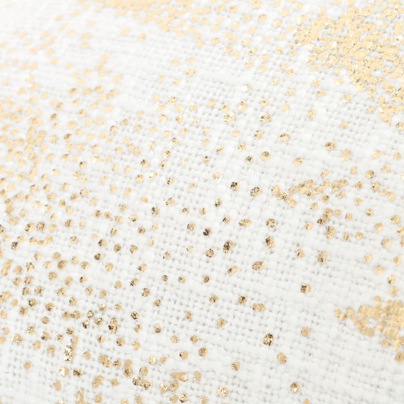 Rizzy Home Ivory/Gold Winter Tree Throw Pillow