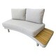 preview thumbnail 3 of 4, Deko Living 6 Place Seating Outdoor Aluminum and Teak Contour Sofas
