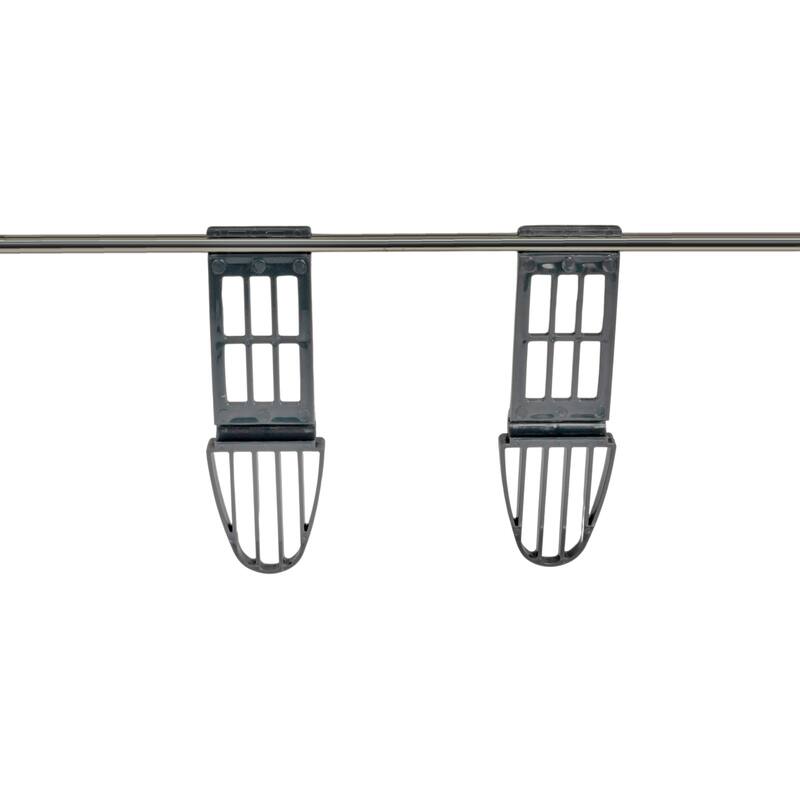 Household Essentials Multi Tier Stainless Steel Drying Rack with T Bar and Side Wings