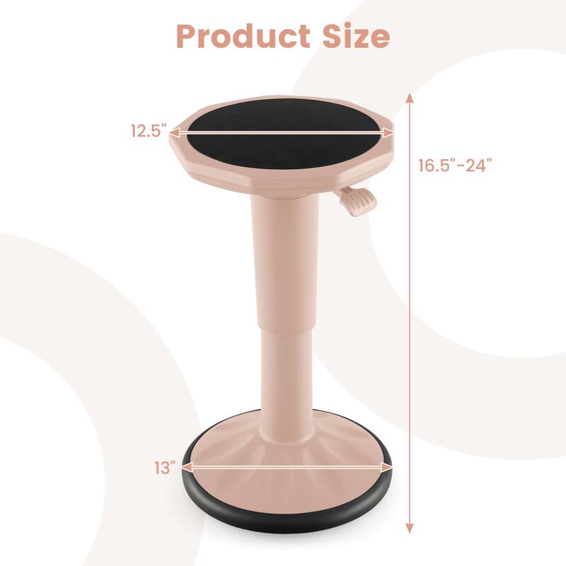 Adjustable Wobble Stool for Kids and Adults Ergonomic Active Sitting Chair with Non Slip Base