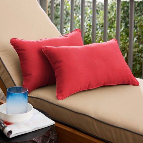 Red clearance outdoor pillows