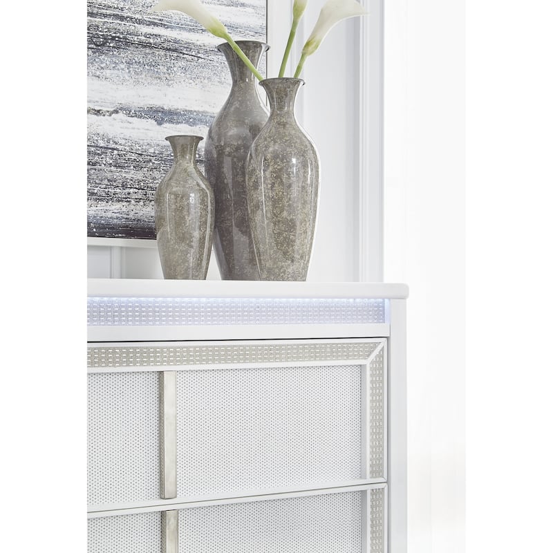 Signature Design by Ashley Chalanna White Chest of Drawers