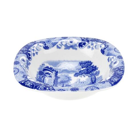 Spode Blue Italian 5 Inch Dip Dish - Blue/White