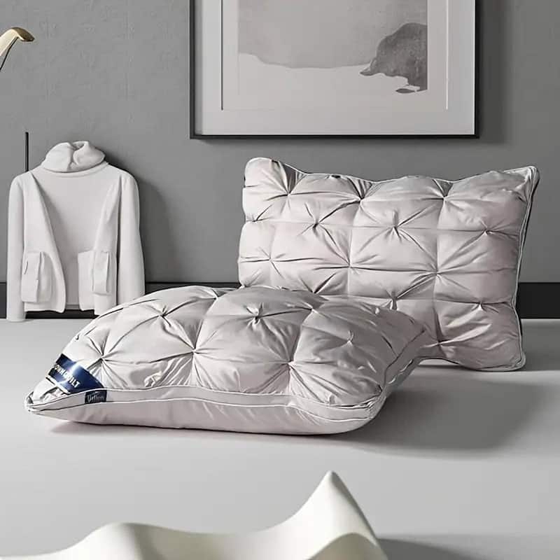 Bed Pillow, 2 Pack Hotel Collection Super Soft Down Alternative Sleeping Pillows for Side Sleeper or 4 Packs Pillows - Set of 2