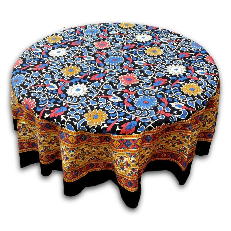 Cotton Blossoming Sunflower Floral Tablecloth Collection