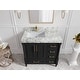 preview thumbnail 77 of 128, Willow Collections 36 in x 22 Aberdeen Freestanding Left Offset Sink Bathroom Vanity with Quartz or Marble Countertop