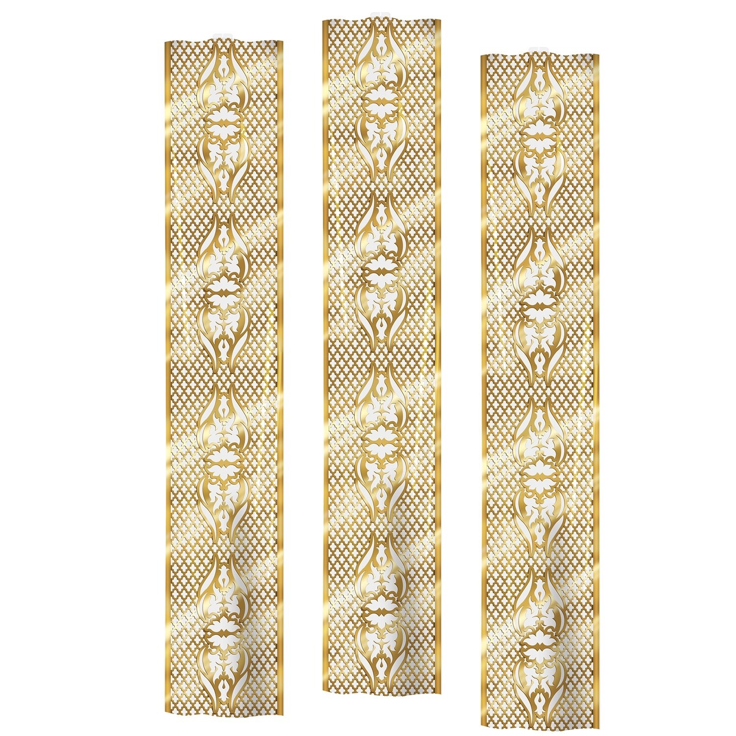 Shop Pack Of 12 Gold Lattice Entertainment Party Panels Hanging