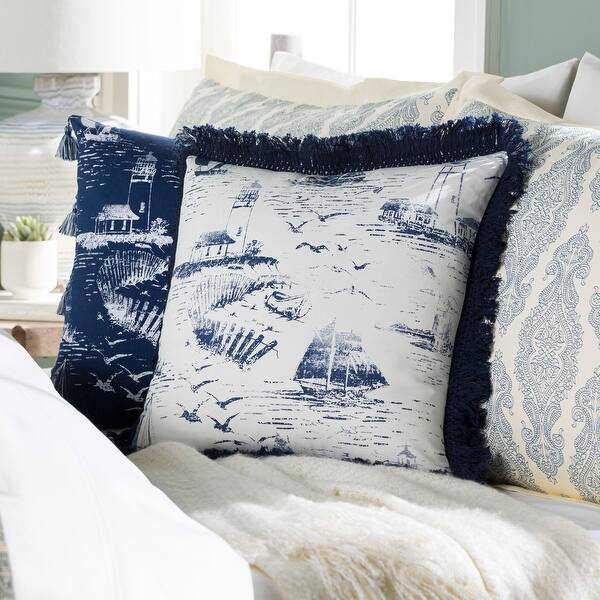 slide 2 of 10, Artistic Weavers Adrie Coastal Scene Printed 18-inch Throw Pillow