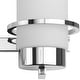 preview thumbnail 7 of 11, Reiss Collection Three-Light Modern Farmhouse Polished Chrome Vanity Light - 22.75 in x 5.75 in x 7 in