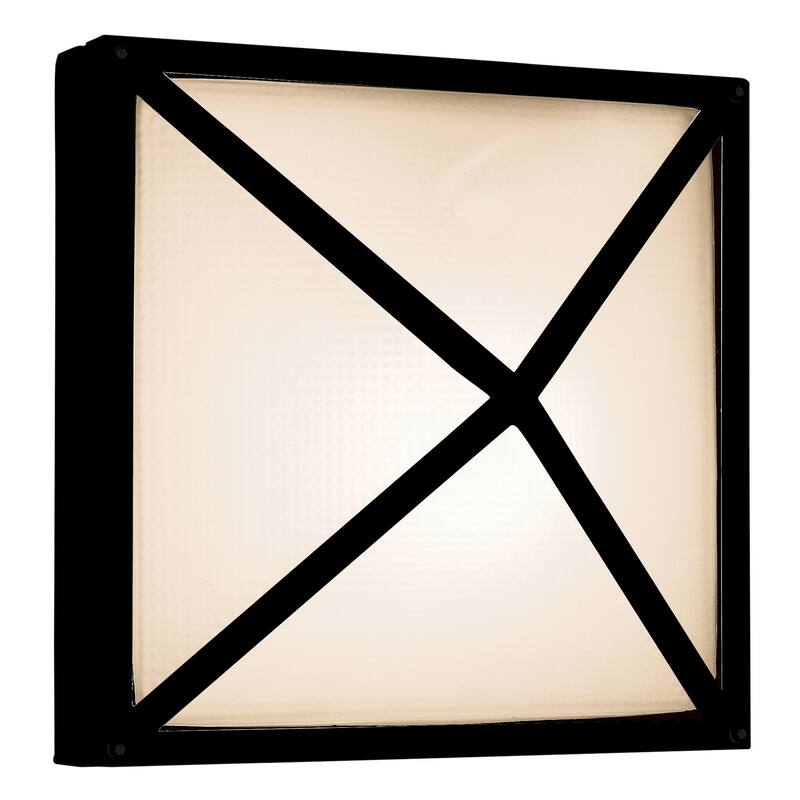 Access Lighting Oden  LED Light Wet Location Wall Sconce - Black Finish - Frosted Glass Diffuser - Black
