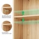 preview thumbnail 6 of 5, 80" Tall 6-Tier Bookcase With 2 Adjustable Shelves, Modern Open Storage Shelf for Home Office and Bedroom