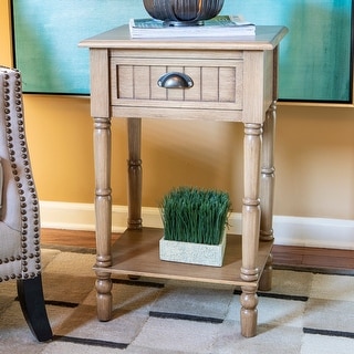 Bailey Bead Board 1-Drawer Accent Table, Multiple Finishes - Bed Bath ...