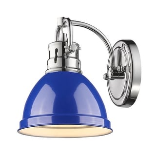 Golden Lighting Duncan Single Light 9" Tall Bathroom Sconce