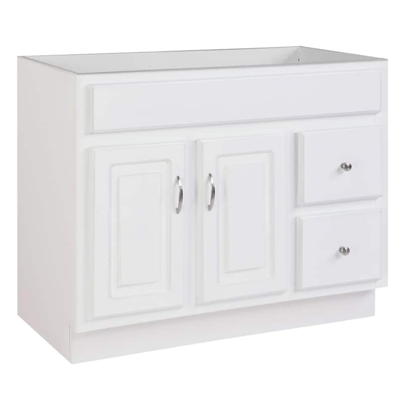 Design House Concord 36" Single Free Standing Wood Vanity Cabinet Only - White - Painted