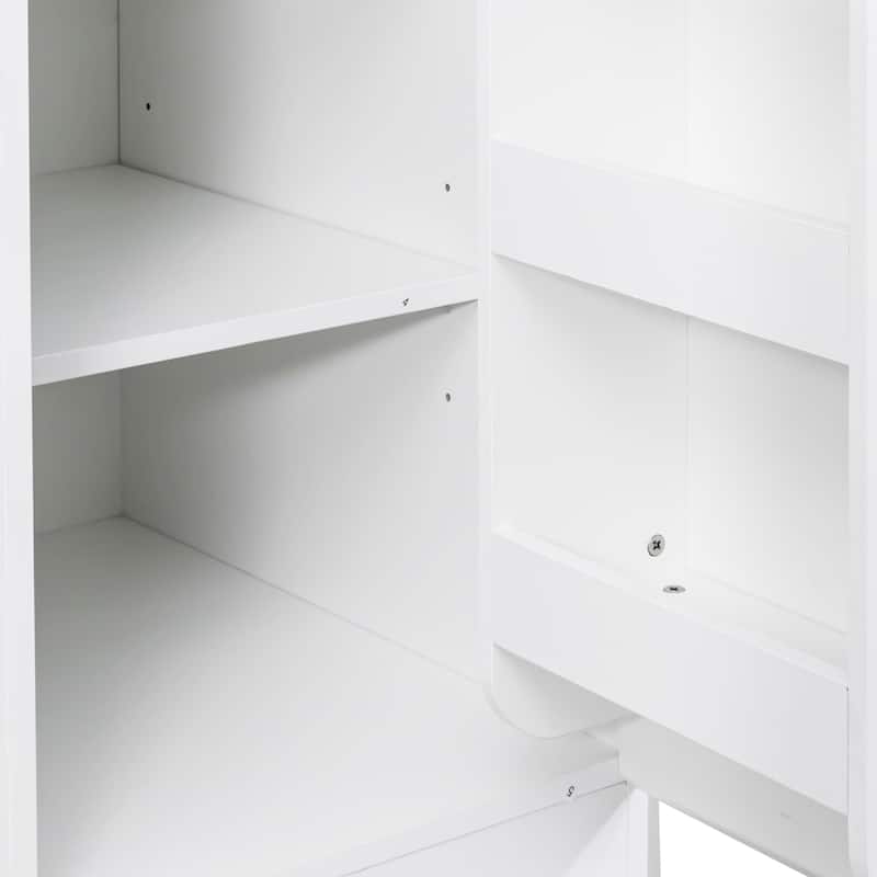 GDFStudio - Harry 70.87" Freestanding Multi-Function Pantry Cabinet with Pull-Out Shelves, Drawers & Microwave Stand