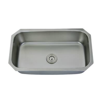 CB HOME 31" Classic Undermount Single Bowl Stainless Steel Kitchen Sink - 31''