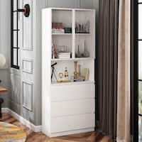 Modular Buffet and Display Cabinet - Modular Design in Pristine White ...