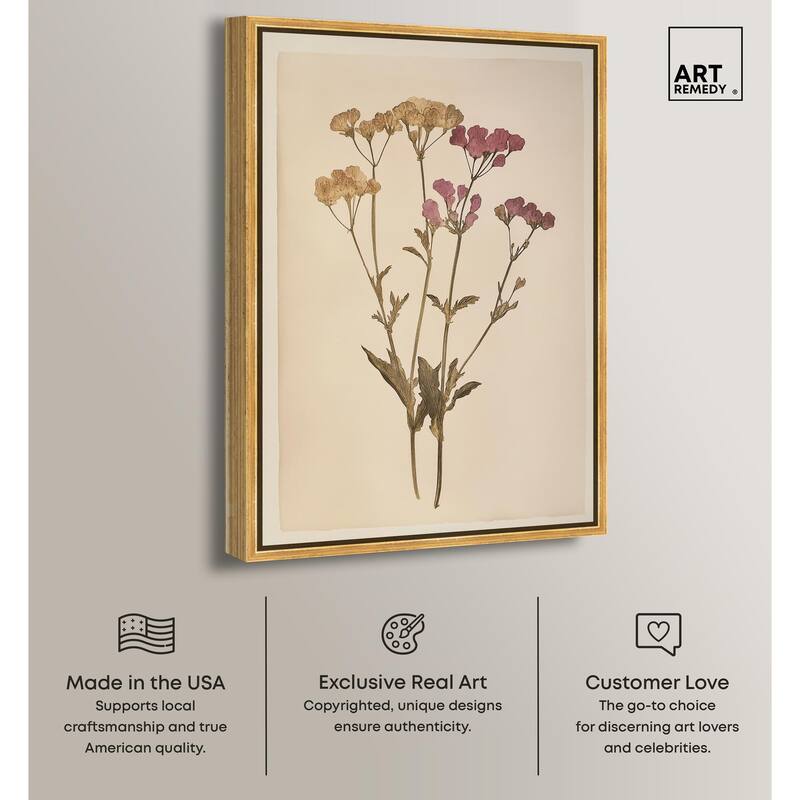 Dried Flower Canvas by Art Remedy