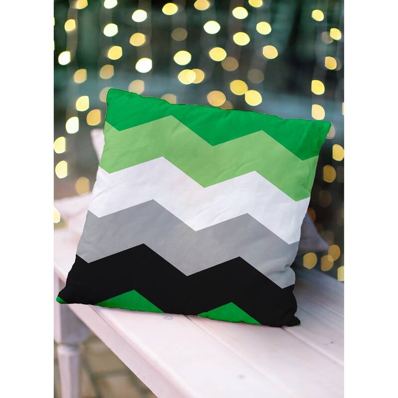 Pride Chevron Outdoor Throw Pillow
