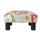 preview thumbnail 128 of 130, The Curated Nomad Performance Fabric Stardust Square Upholstered Footstool Ottoman