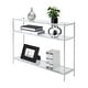 preview thumbnail 17 of 16, Convenience Concepts Royal Crest 3 Tier Glass Console Table