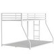 preview thumbnail 4 of 5, Sturdy Twin over Full Bunk Bed Metal for Kids and Adult,Low Profile